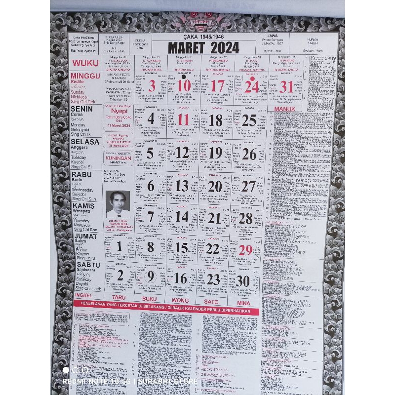 Jual Kalender Bali 2025 eceran Wayan Gina 2025  Shopee Indonesia
