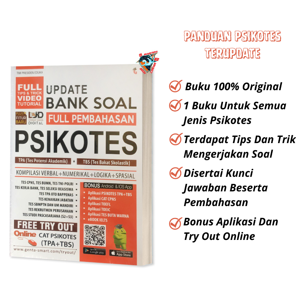 Jual BUKU PSIKOTES - UPDATE BANK SOAL PSIKOTES TPA +TBS | Shopee Indonesia