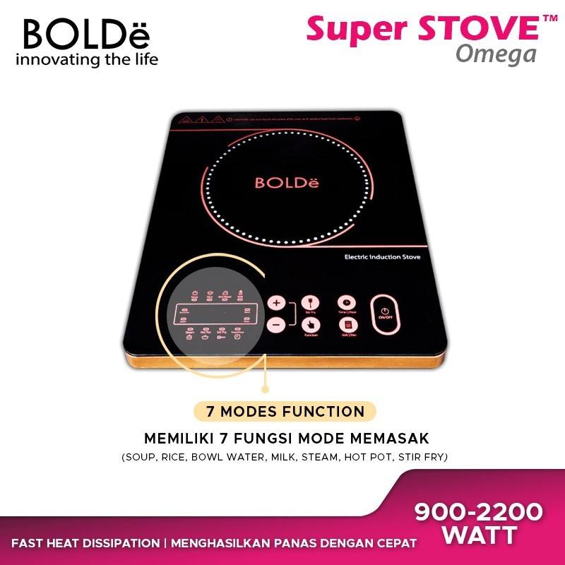 Jual BOLDe Super Stove Omega Kompor Induksi Listrik Induction Cooker