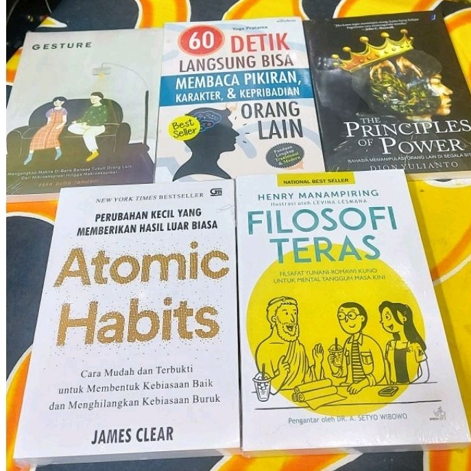 Jual Paket 5 Buku Motivasi Terbaru The Principles Of Power Atomic