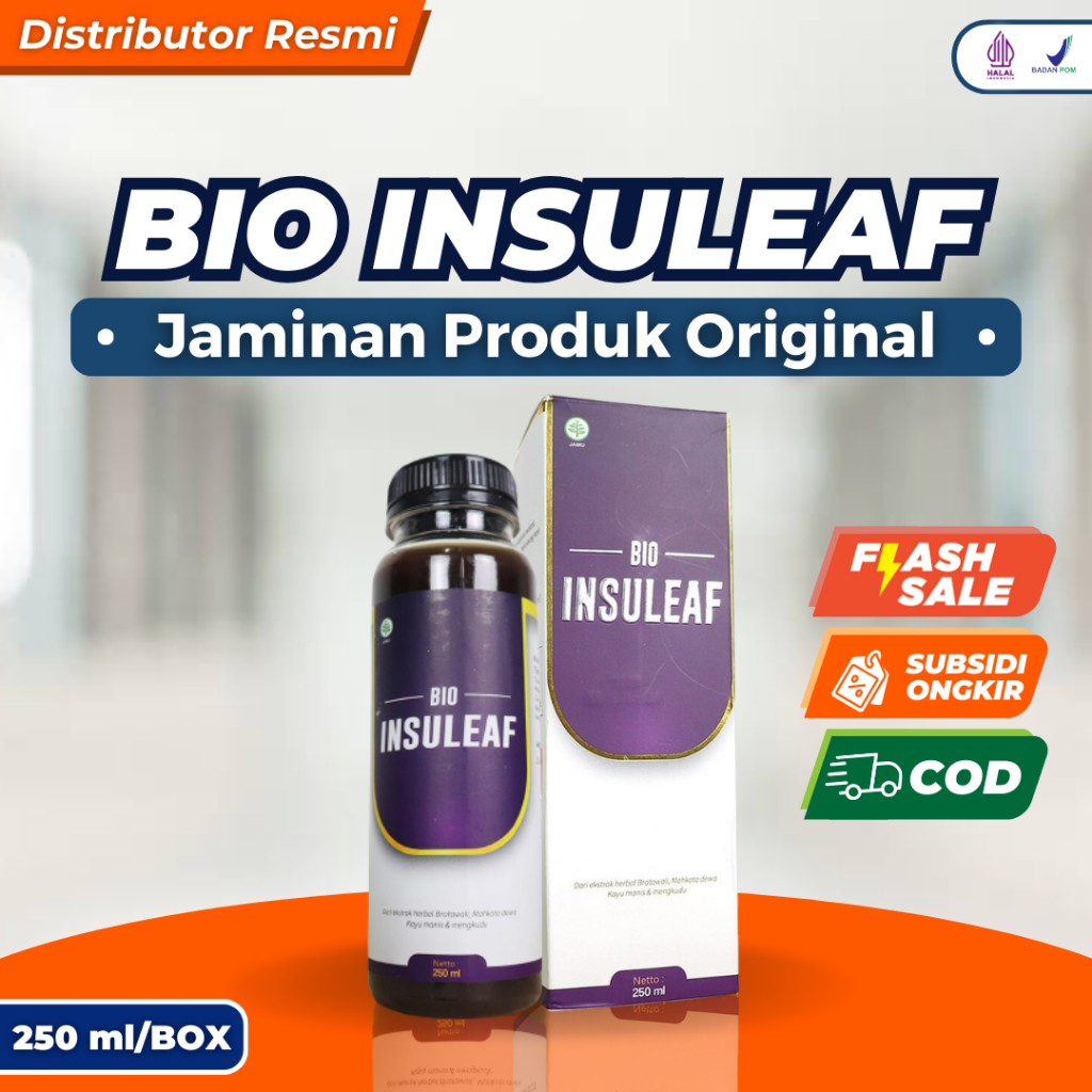 Jual Fs Bio Insuleaf Herbal Alami Turunkan Gula Darah Ringankan Gejala Kencing Manis Solusi