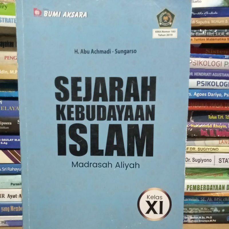 Jual SEJARAH KEBUDAYAAN ISLAM UNTUK KELAS 2 MADRASAH ALIYAH (SMA ...