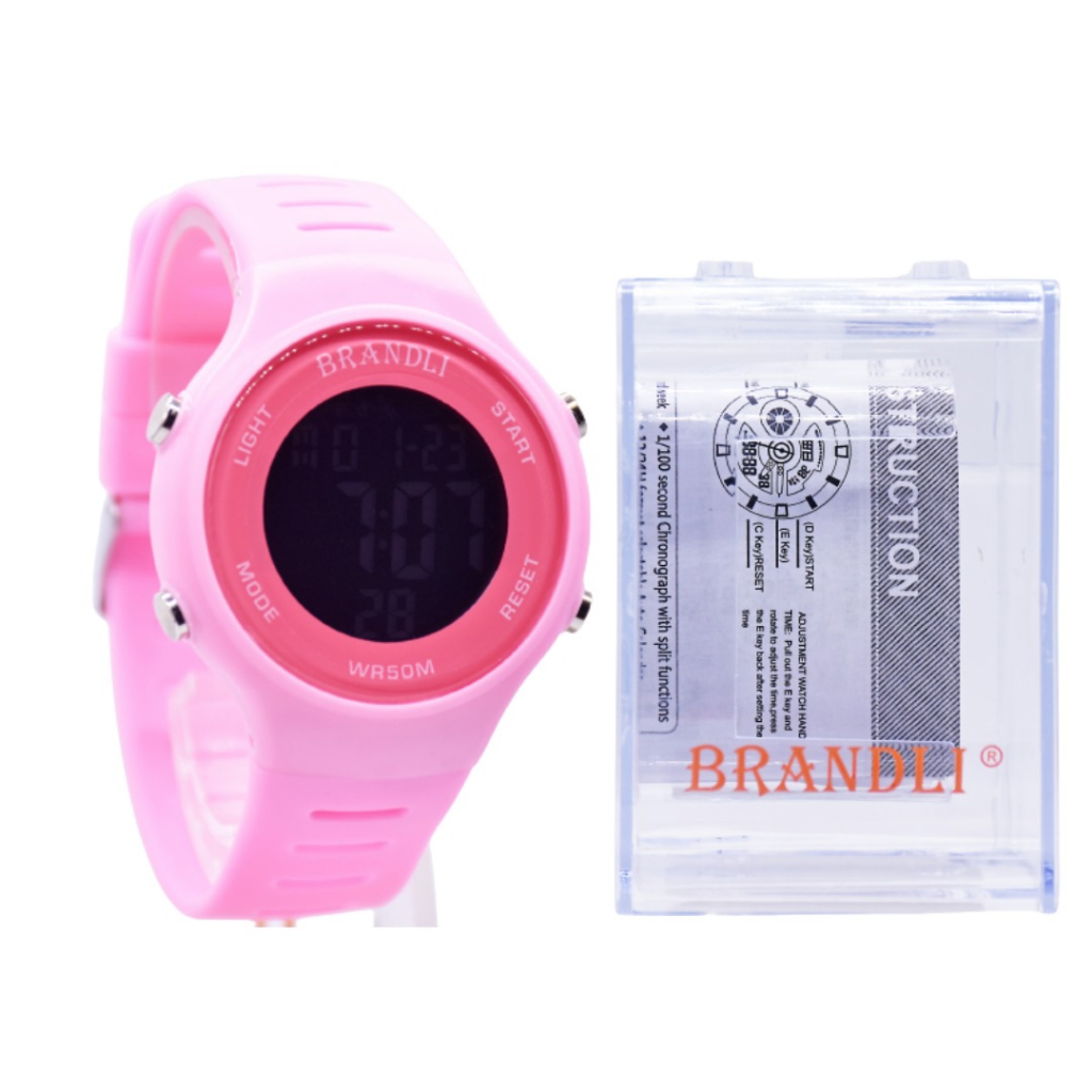 Jual Jam Tangan Digital Sport Brandli 202301 Pria Wanita Unisex Rubber