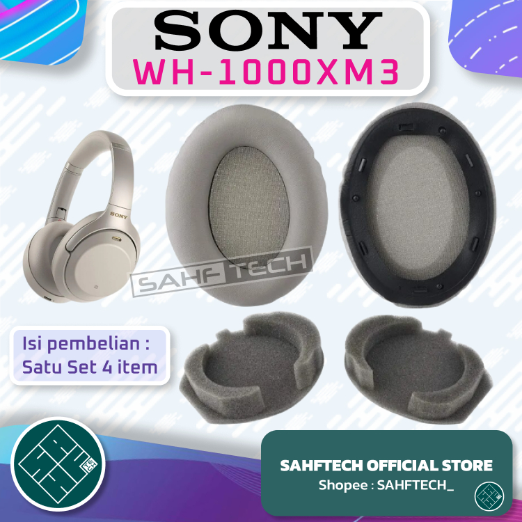 Busa Bantalan SONY MDR WH-1000XM3 1000XM3 1000 XM3 Earpad Ear Pad  Earcup Cup Cushion Foam