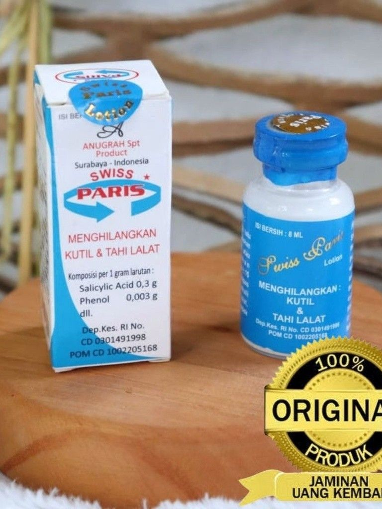 Jual SWISS PARIS LOTION PENGHILANG TAHI LALAT DAN KUTIL ORIGINAL BPOM