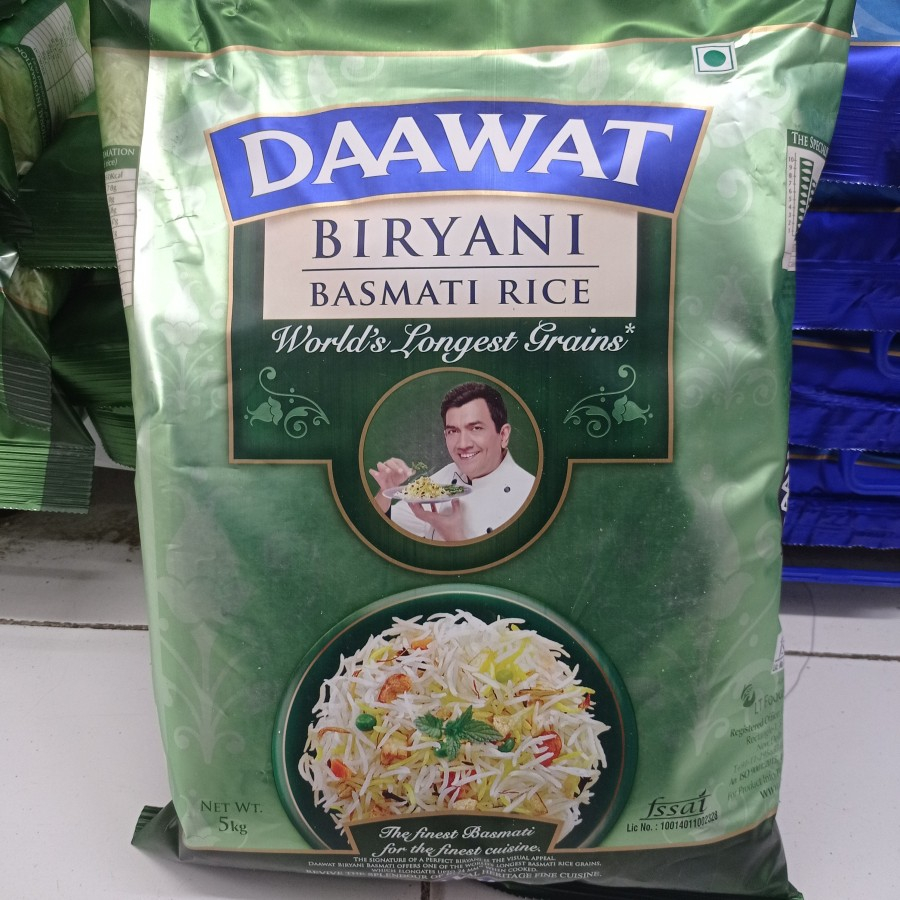 Jual BERAS DAAWAT BIRYANI BASMATI RICE 5KG Shopee Indonesia