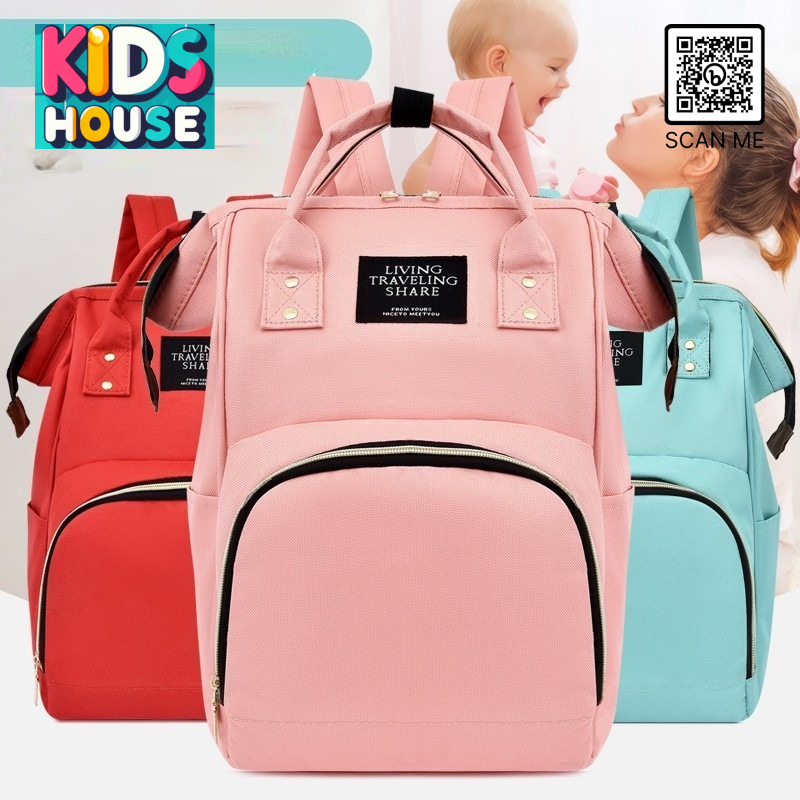 Jual KIDSHOUSE - TAS BAYI KAPASITAS BESAR IMPOR ransel polos backpack ...