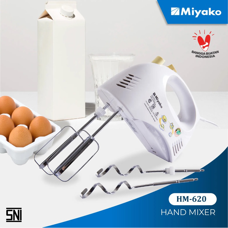 Jual MIXER HAND MIYAKO Mixer Tangan Membuat Roti HM620 Garansi 1Tahun ...