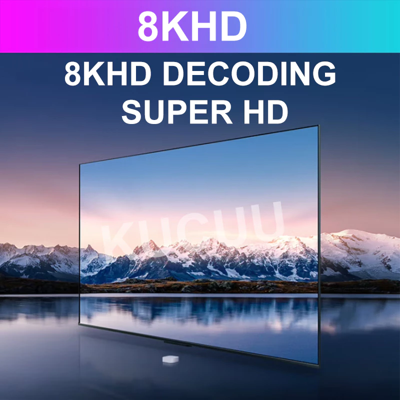 KUCUU Android Tv Box Android 13 OS Ram 4gb Rom 32gb Wifi 5G/2.4G Bluetooth Smart Tv Box 8K Ultra HD