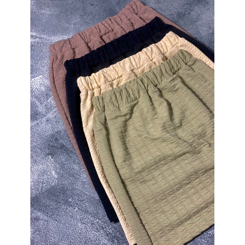 Jual Rok Pendek Dlor Motif Zigzag Wanita | Korean Rok Simple Women ...