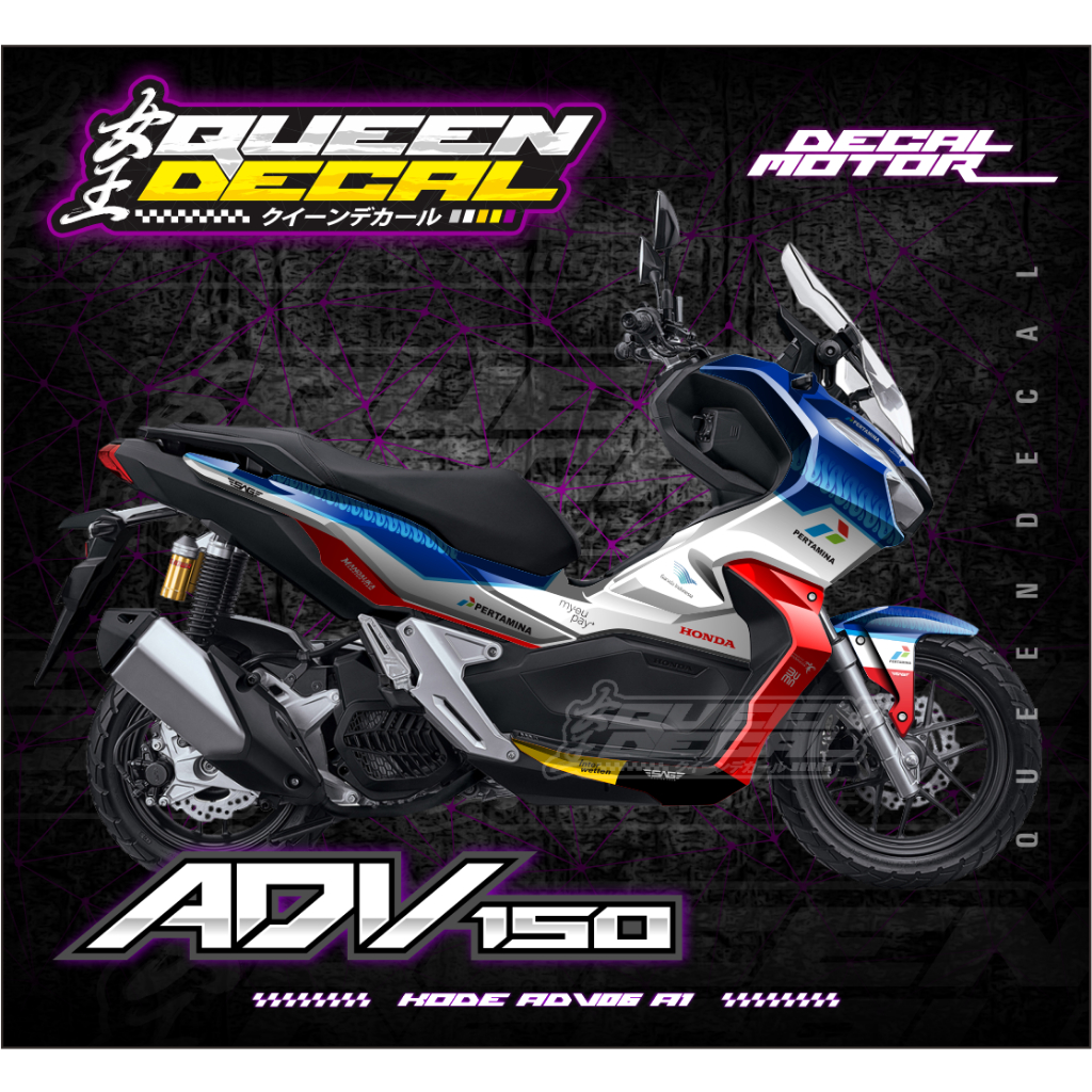 Jual CUSTOM STIKER FULLBODY MOTOR HONDA ADV 150 CC - DESAIN MANDALIKA ...