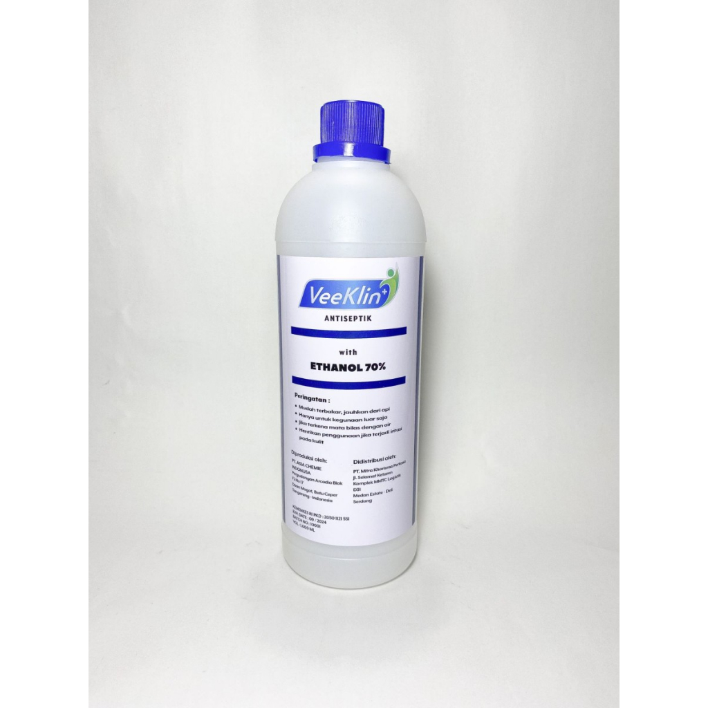 Jual Antiseptik With Ethanol 70% / ALKOHOL FOOD GRADE 70% 1000 ml ...