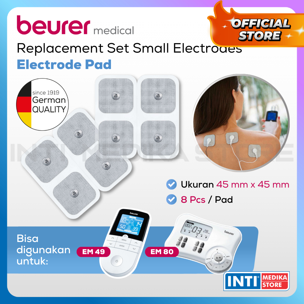 Jual BEURER Electrode Pad for EM 49 / EM 80 isi 8 pcs Electrode Set
