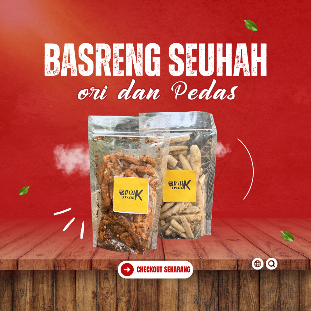 Jual Basreng Viral Original Dan Pedas Daun Jeruk Inuk Snack Shopee