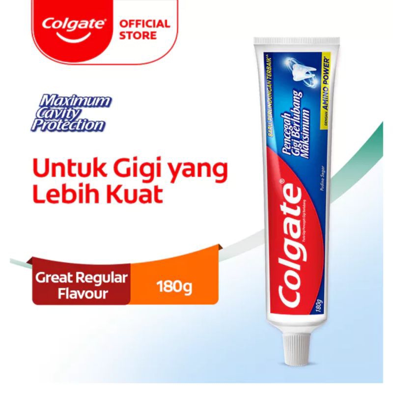 Jual Colgate Great Regular Flavor Toothpaste 180 gr | Shopee Indonesia