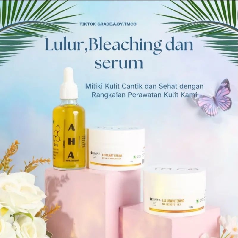 Jual Paket Lulur Bleaching Dan Serum Aha Shopee Indonesia