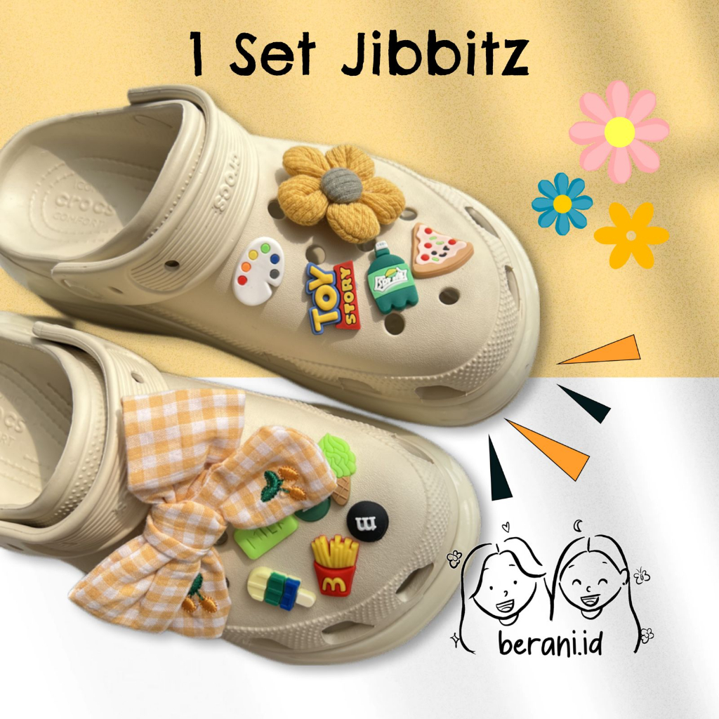 Jual JIBBITZ CROCS SET RIBBON (JIBBITZ ONLY) Shopee Indonesia