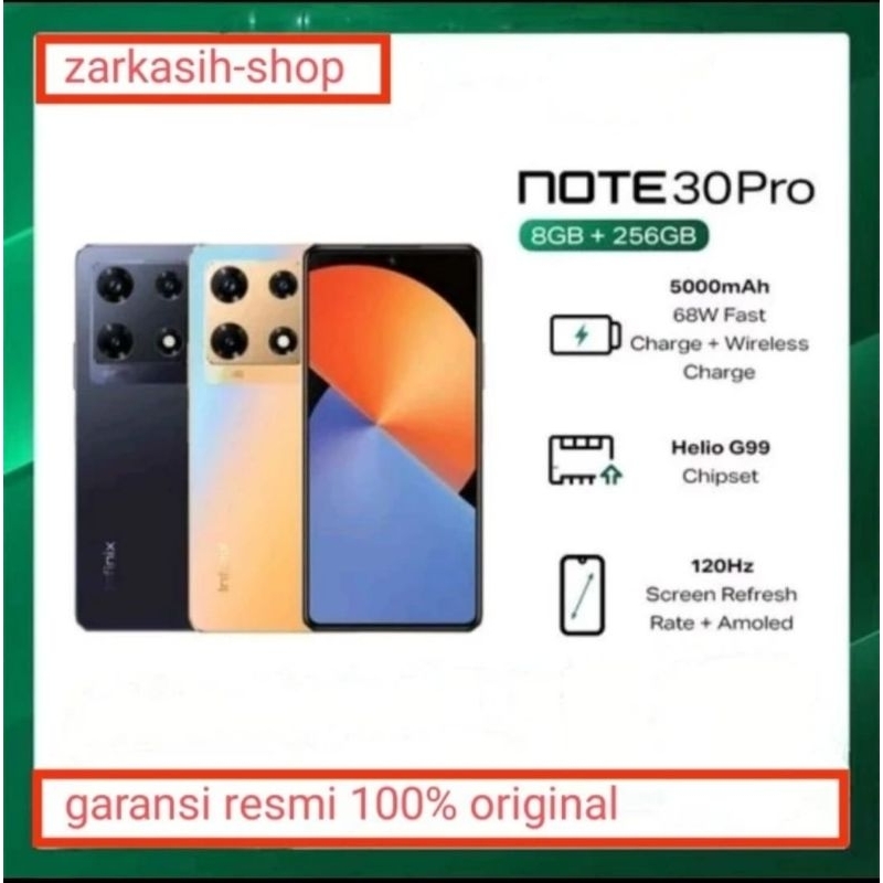 Jual Infinix note 30 pro 8/256 GB garansi resmi | Shopee Indonesia
