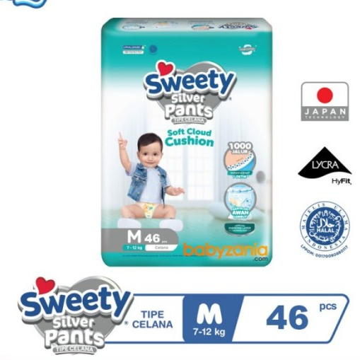 Jual Sweety silver pants size M isi 46 pcs Shopee Indonesia
