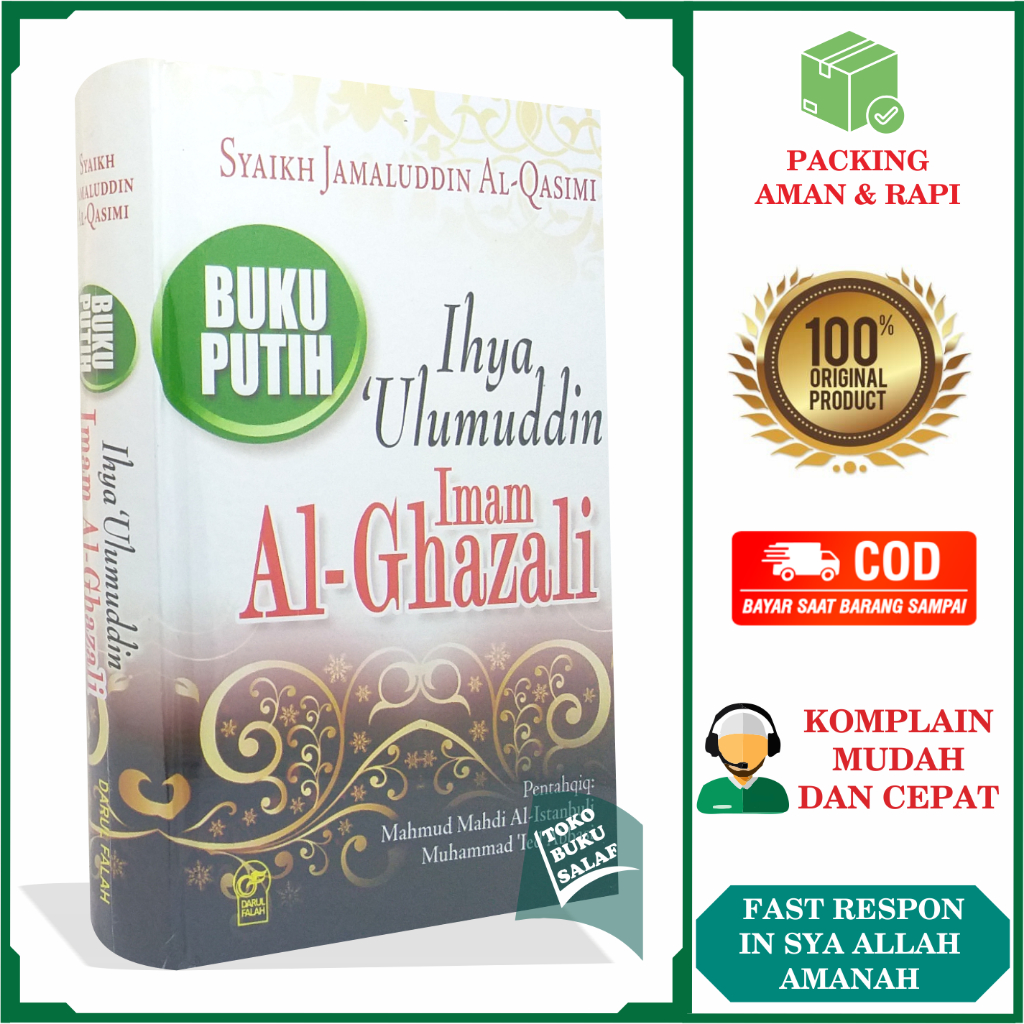 Jual Buku Putih Ihya Ulumuddin Imam Al Ghazali Original Penulis Syaikh