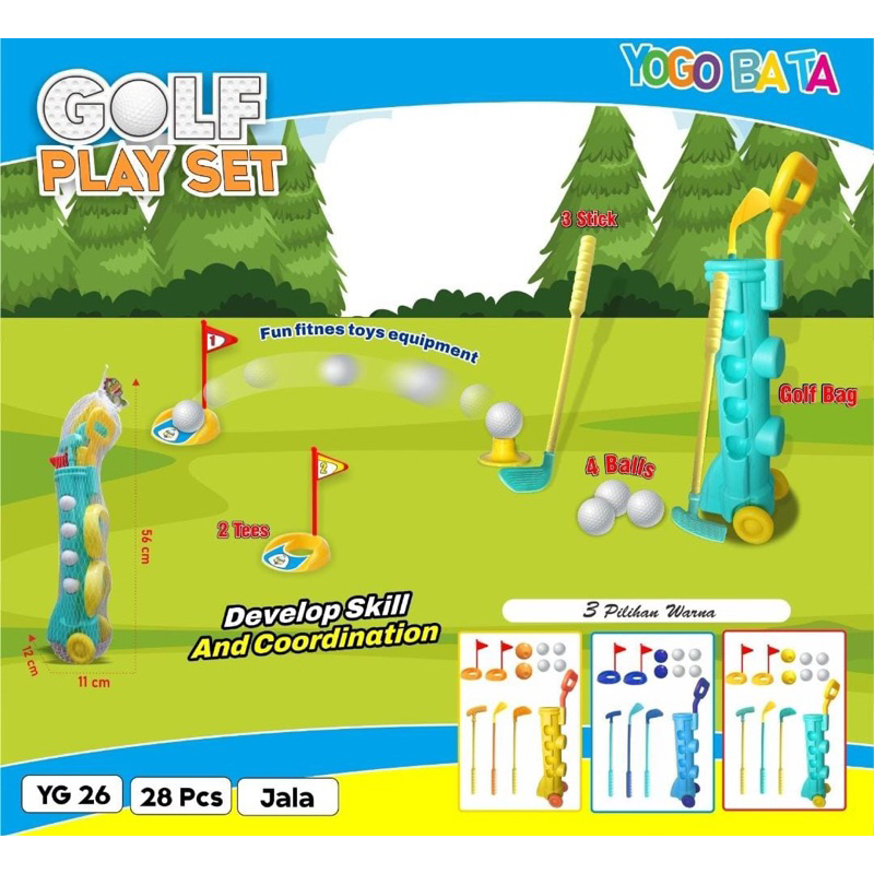 Jual YG 26 MAINAN GOLF JALA GOLF PLAY SET TERBARU MURAH | Shopee Indonesia
