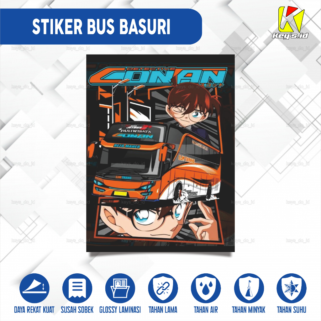 Jual STIKER BUS BASURI ISI 6 PCS, STIKER BUS MANIA, STIKER BUS TELOLET ...