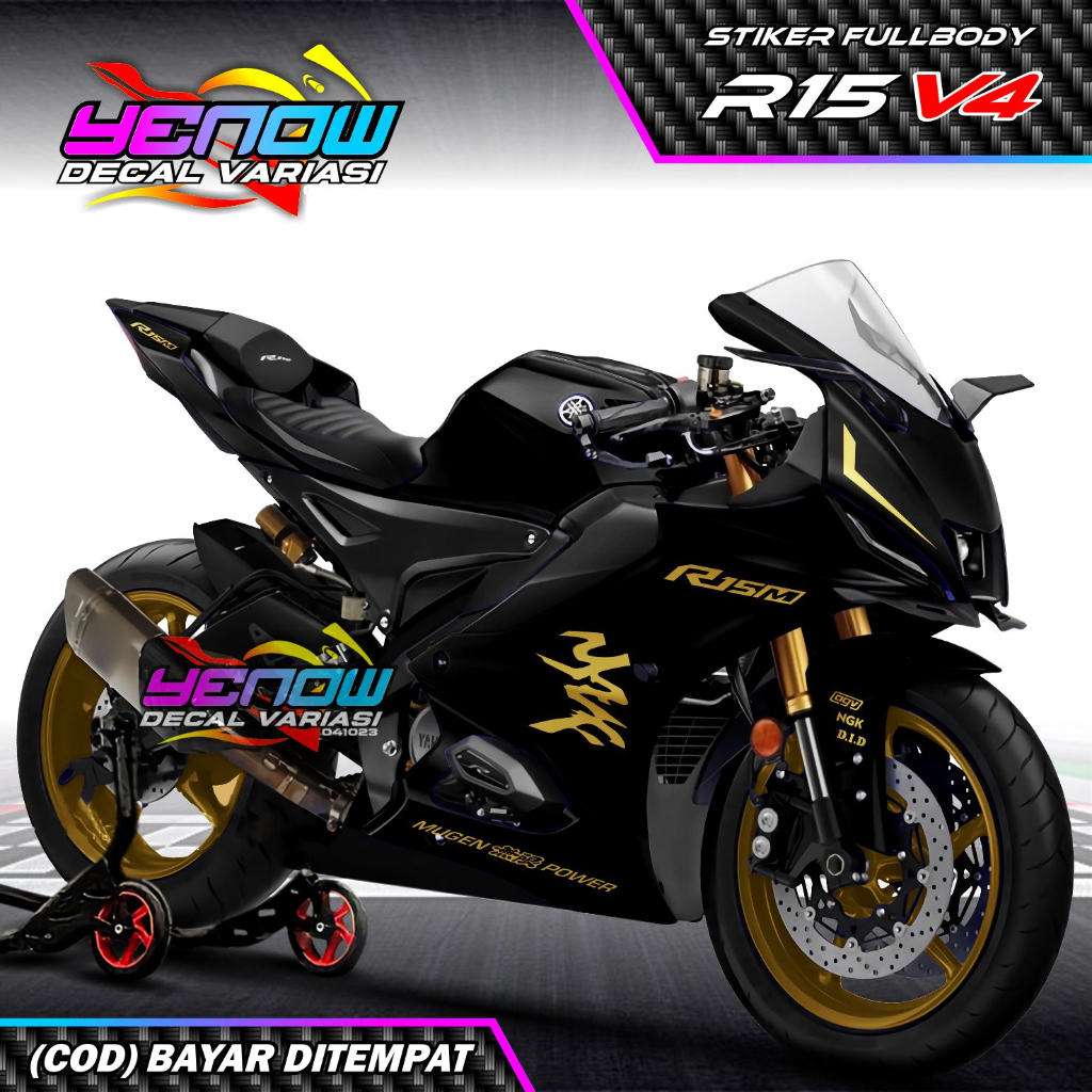 Jual Decal R15 V4 Fullbody Stiker Variasi Design Polos | Shopee Indonesia