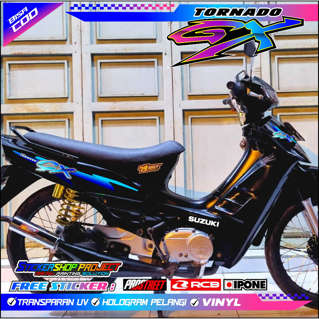 Jual STRIPING VARIASI SUZUKI GX TORNADO / STICKER LIST MOTOR GX TORNADO ...