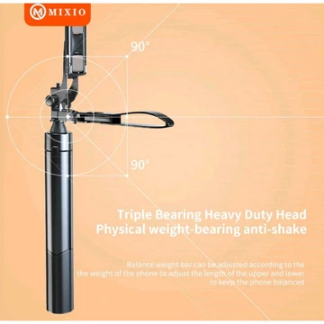 MIXIO A61L 170CM Tongsis Tripod Bluetooth Remote Selfie Stick Hand Stabilizer