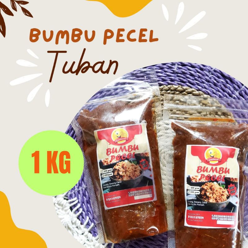 Jual Sambel Pecel Tuban 1kg Bumbu Pecel Sambel Kacang 1kg Shopee