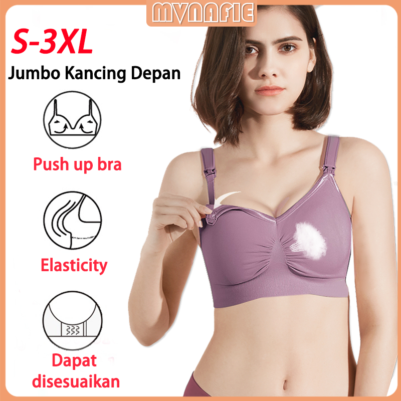 Jual Ibu Bra Menyusui Jumbo Bra Kancing Depan Tanpa Kawat Bh Menyusui