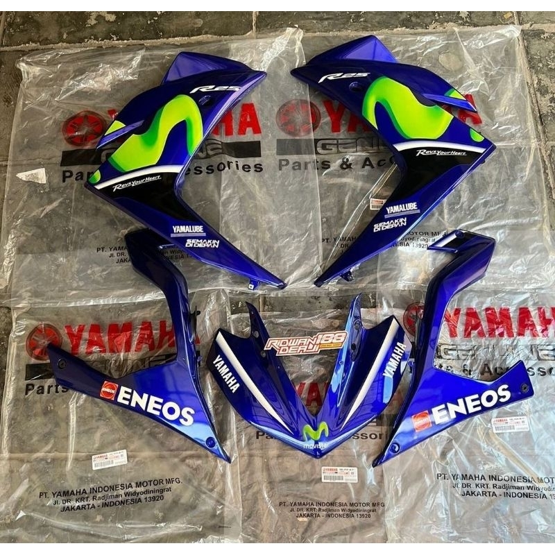 Jual PAKET BODY DEPAN YAMAHA R25 BIRU MOVISTAR ORIGINAL | Shopee Indonesia