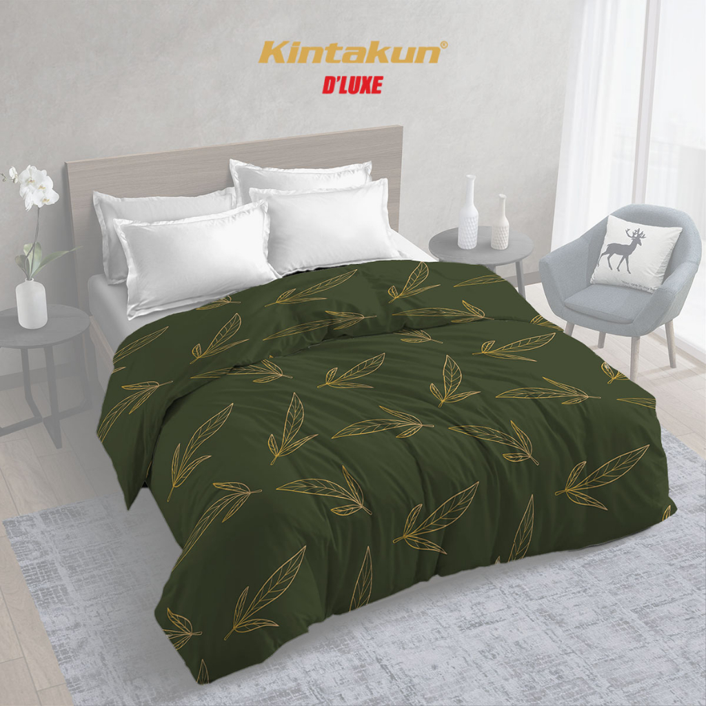 Jual Kintakun Bed Cover Tanpa Sprei Single/Double Phillis DLUXE Gold