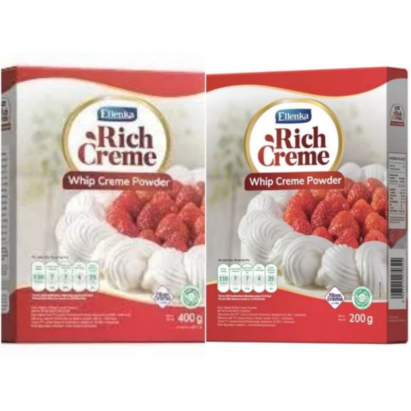 Jual Ellenka Rich Creme Whip Cream Powder Whipping Krim Bubuk Shopee Indonesia