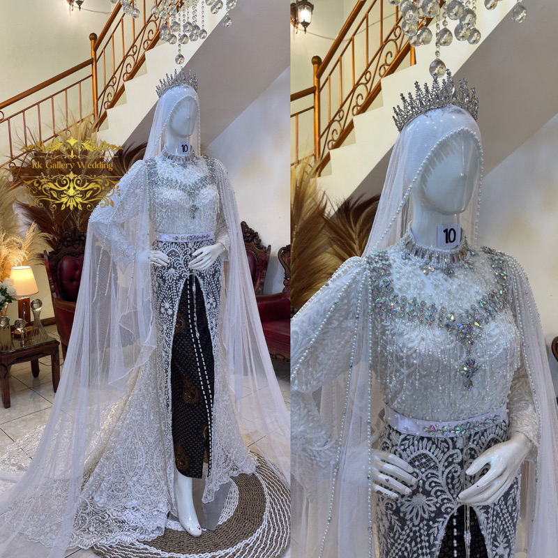 Jual Kebaya pengantin akad || Kebaya pengantin akad putih || Kebaya ...