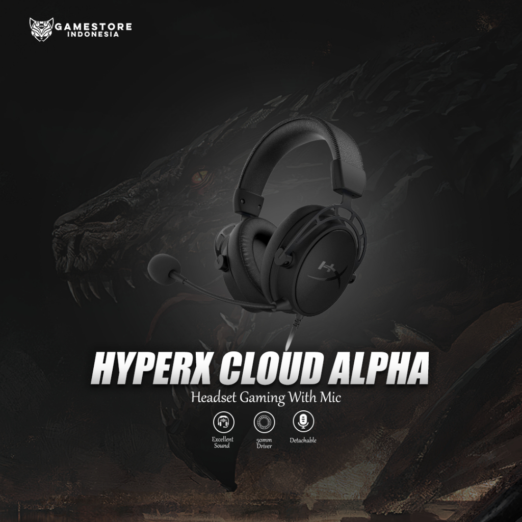 Jual HyperX Headset Gaming Cloud Alpha With Mic Shopee Indonesia