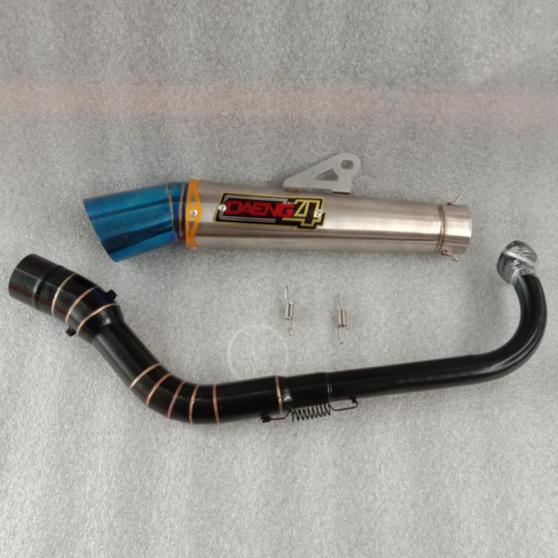Jual Canister Daeng Sai4 Conical Open Spec Exhaust Big Elbow Pipe Black ...