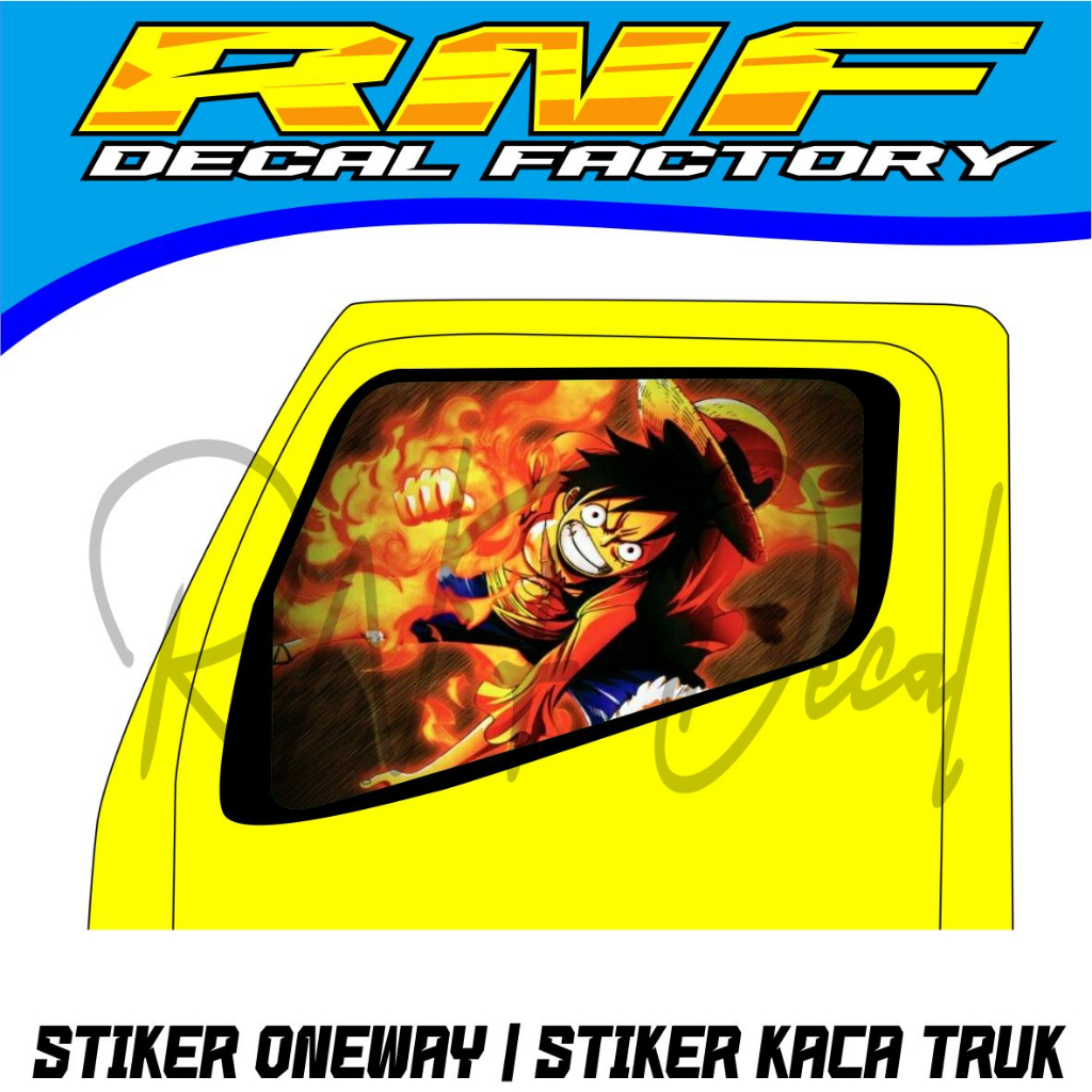Jual STIKER ONEWAY TRUK LUFFI,,STIKER KACA TRUK | Shopee Indonesia