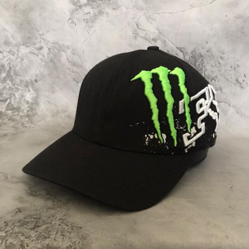 Jual Fox Racing x Monster Energy x Ricky Carmichael Fitted Cap | Topi ...