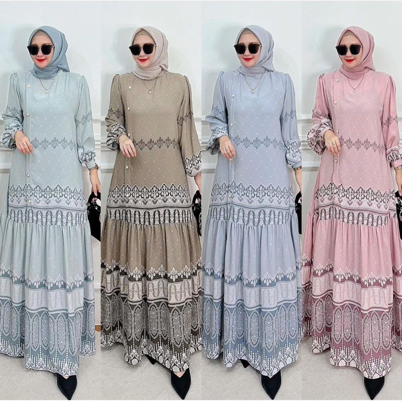 Jual Gamis Salwa Dress Gamis Mewah Ori Adisha Shopee Indonesia