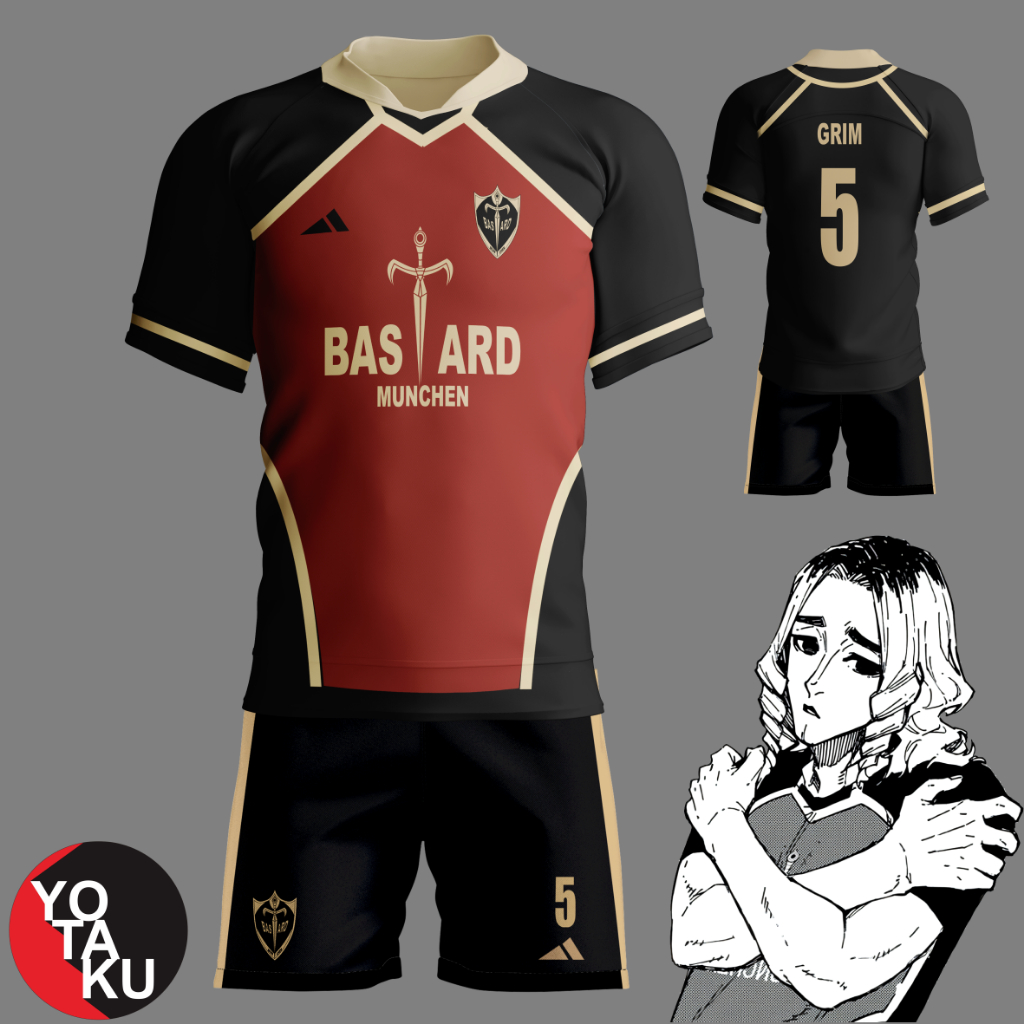 Jual Jersey Anime Cosplay Blue Lock Benedict Grim Bastard Munchen Full Set Yotacos Shopee