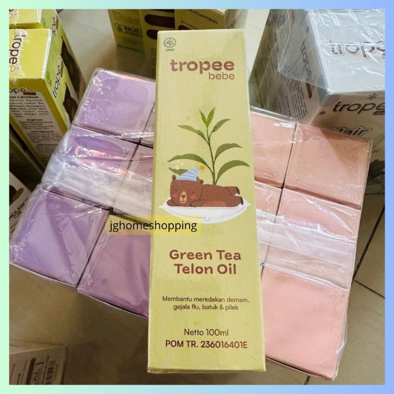 Jual tropee telon oil green tea 100ml | Shopee Indonesia