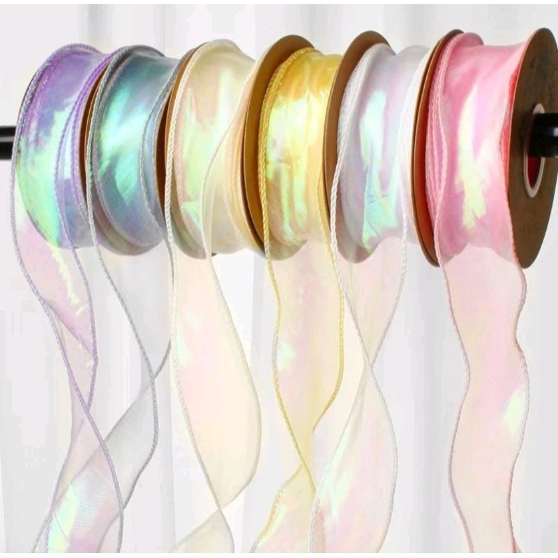 Jual Pita Korea Hologram / Korea Ribbon / Fishtail Ribbon / Pita ...