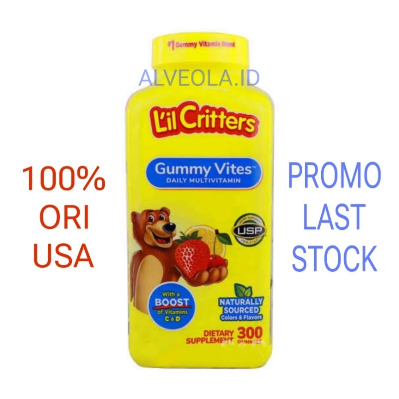 Jual [PROMO] L'il Critters Gummy Vites Multivitamin Anak isi 300 100