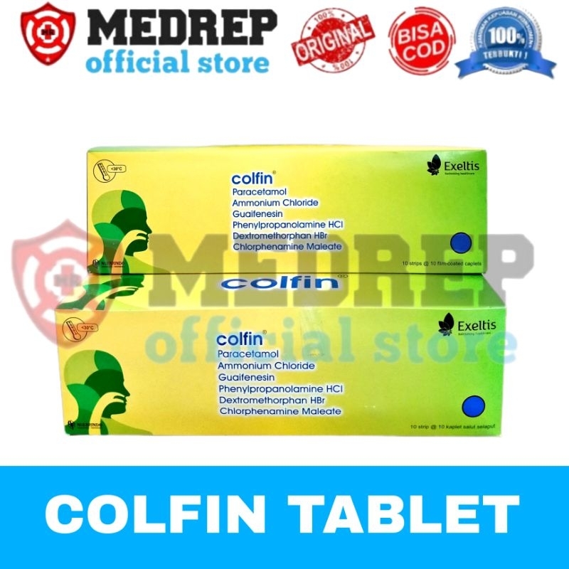 Jual COLFIN TABLET BOX isi 10strip | Shopee Indonesia