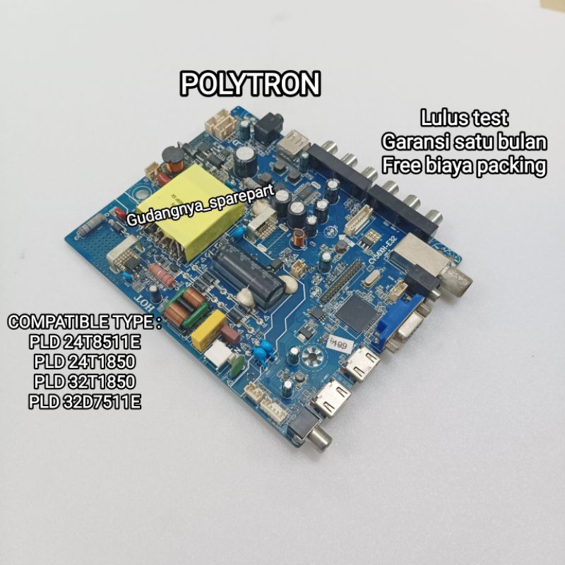 Jual Mainboard Tv Polytron Pld T Pld T Mb Mobo Modul Mesin Tv Motherboard Board