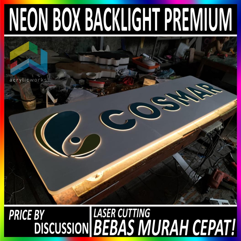 Jual Neon Box Sign LED Premium Backlight Acrylic All Size | Shopee ...