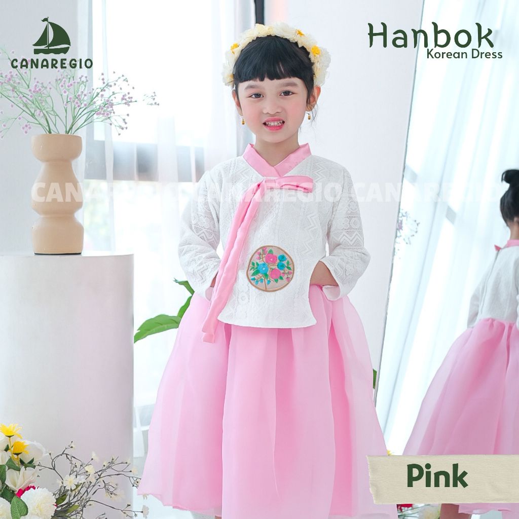 Jual Hanbok Anak Korea BROCADE Rok Organza Dress Hanfu Shopee