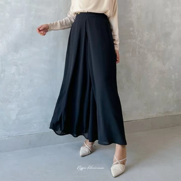 Bynissa BINAR KULOT Bawahan Celana Kulot Highwaist Cerruty Pakaian Muslim Wanita
