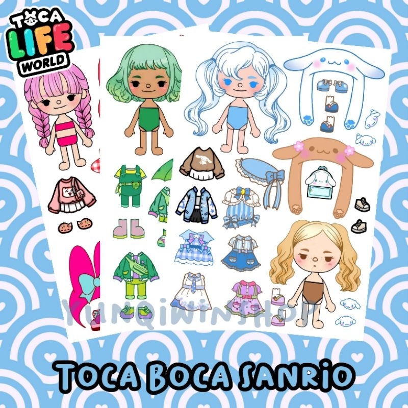 Jual Paper doll mainan bp bp an toca boca bongkar pasang kertas tema ...